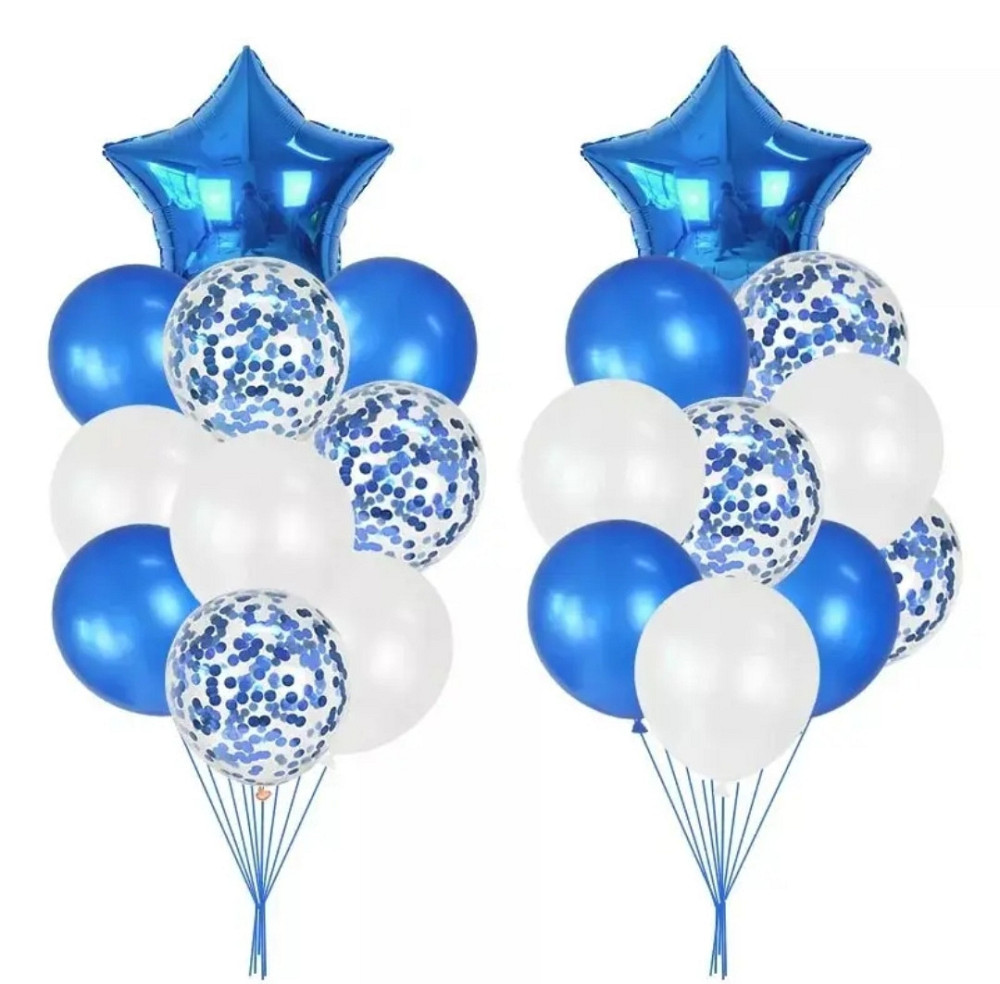Набор воздушных шаров синий 20шт. Киев - изображение 1