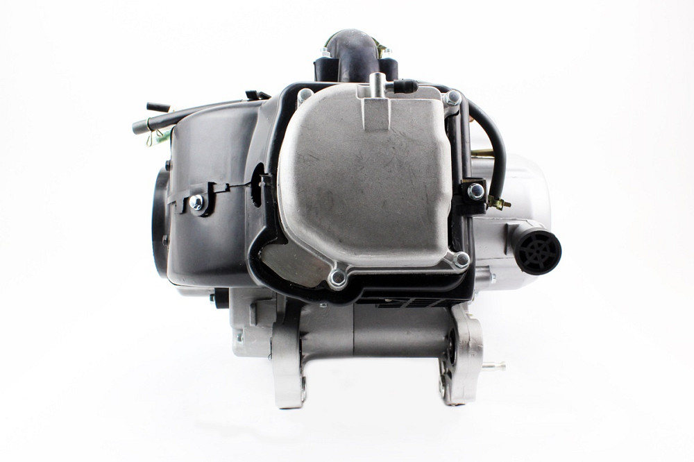 Двигун скутерний в зборі 4Т-80куб (довгий варіатор, довгий вал) + карбюратор, комутатор, котушка запалювання, повітряний фільтр Київ - фото 2