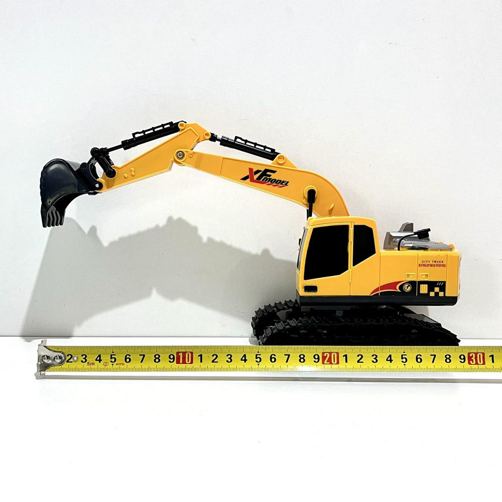 Екскаватор гусеничний на радіокеруванні 30см світло пара/дим рухомий ківш Жовто-чорний (789-410B) Чернігів - фото 4