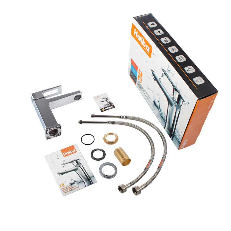 Смеситель для умывальника Haiba Kant 001 HB9600 Харьков - изображение 5