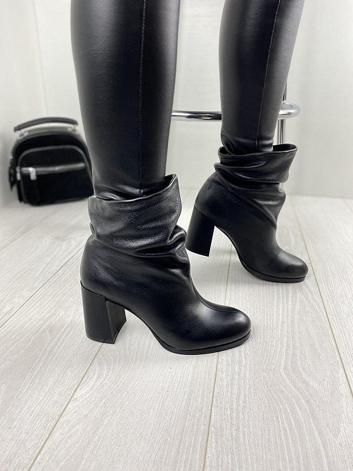 Injers Черевики жіночі INJERS 609 чорні (зима, шкіра натуральна) (2894) 38р.39р. 39 Коломия - фото 1