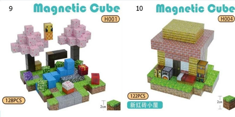 ЯКІСНИЙ Магнітний конструктор МАЙНКРАФТ з блоків MINECRAFT ТРЕНД 2025. Харків - фото 13