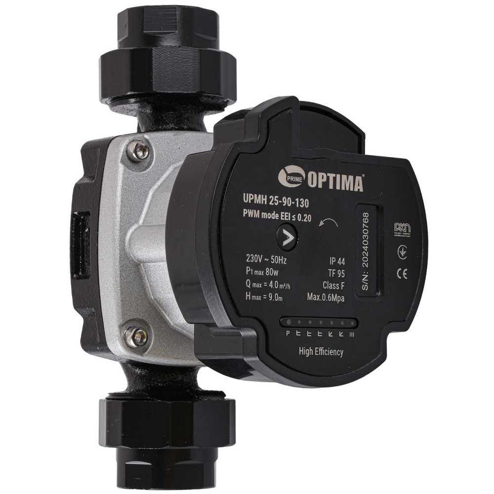 Насос циркуляционный энергосберегающий Optima PRIME UPMH 25-90AUTO 130мм + гайки (000027872) Киев - изображение 1
