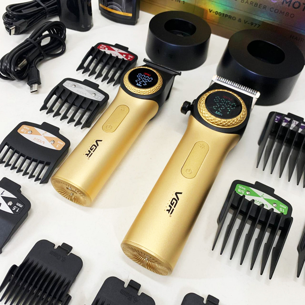Машинка для точної стрижки бороди і волосся VGR, Надійна машинка для стрижки Тример скронь FJ-44 Львів - фото 12