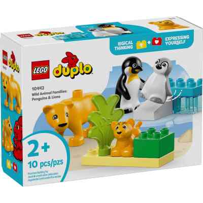 Конструктор LEGO DUPLO Town Сімейства диких тварин: Пінгвіни та Леви (10442) Вінниця