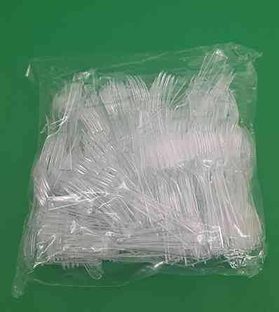 Вилка одноразова пластикова для фруктів Юніта Прозора (250 шт) Харків