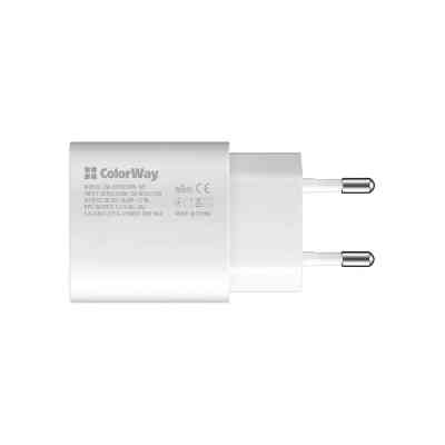 Зарядное устройство ColorWay Power Delivery Port PPS USB Type-C (25W) white (CW-CHS033PD-WT) Винница