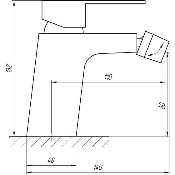 Змішувач для біде Globus Lux Milano GLM-0106 Луцк