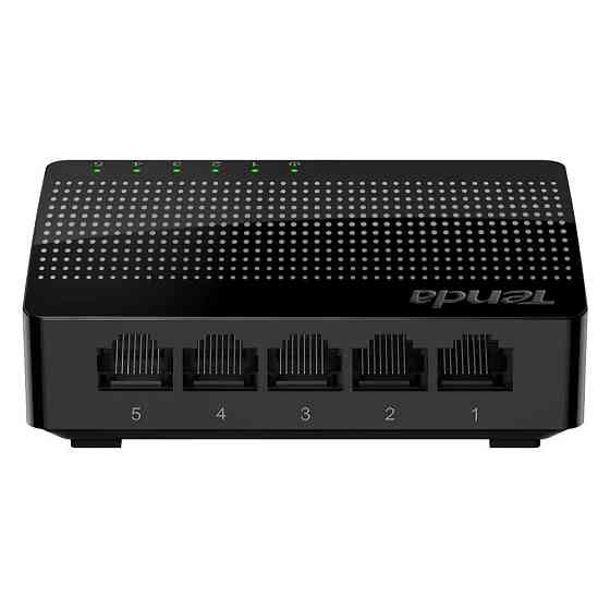 Комутатор (світч) Tenda SG105 (Чорний, 5 LAN портів 10/100/1000 Мбіт/с) Миколаїв