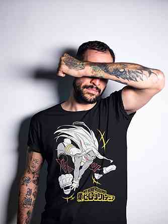 Футболка аниме Моя геройская академия оверсайз (S/M/L) Черний AnimeJ0279 Днепр