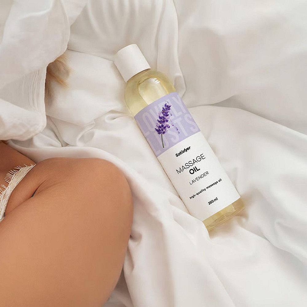 Розпродаж!!! Масажна олія Satisfyer Massage Oil Lavender 250 мл (термін 30.04.2027) Sex Aura Київ - фото 7