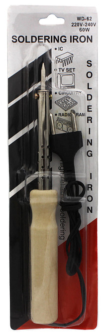 Паяльник Soldering iron WD-42 / Soron 40W c тоником жалом, деревянная рукоять Днепр - изображение 1