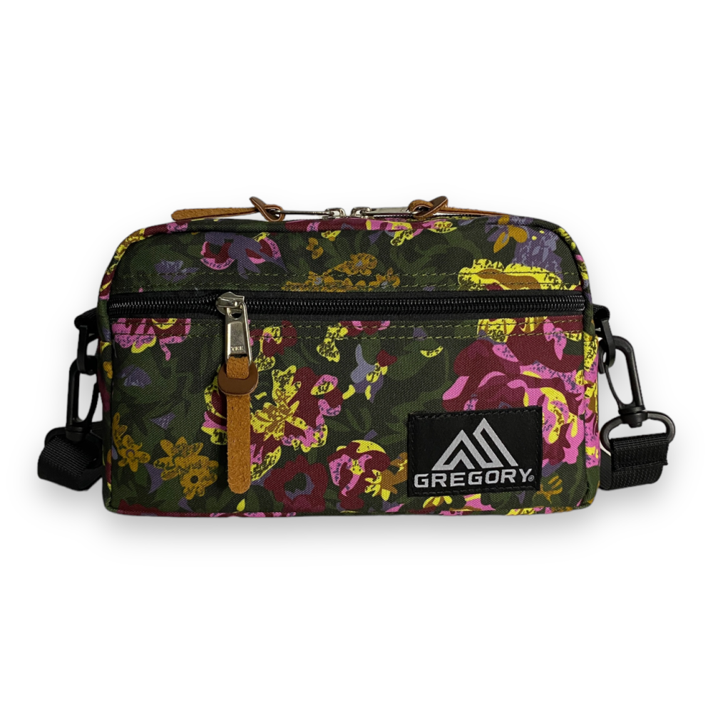 Сумка через плече Gregory padded shoulder pouch жовтогарячий квіти ver.2 Запоріжжя - фото 2