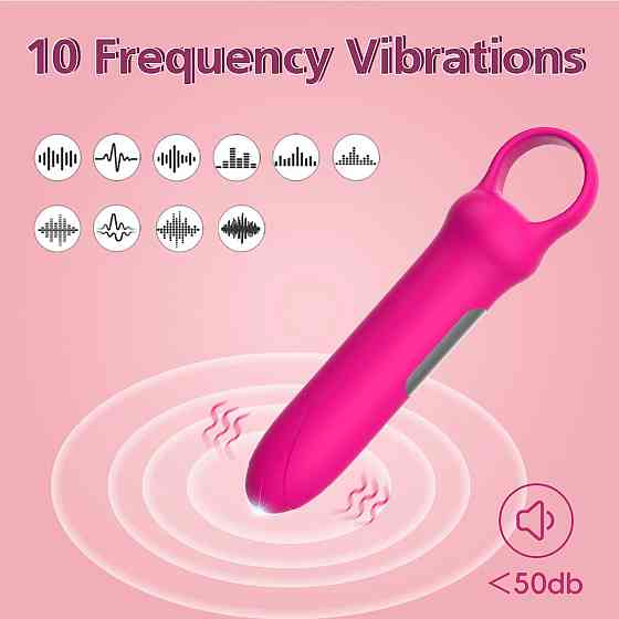 Міні-вібратор Every Night Toys Merry світло-рожевий, 10 режимів вібрації Sex Aura Київ