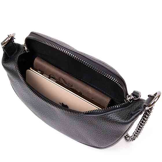 Сумка клатч з ланцюжком Vintage 20409 Чорна Київ