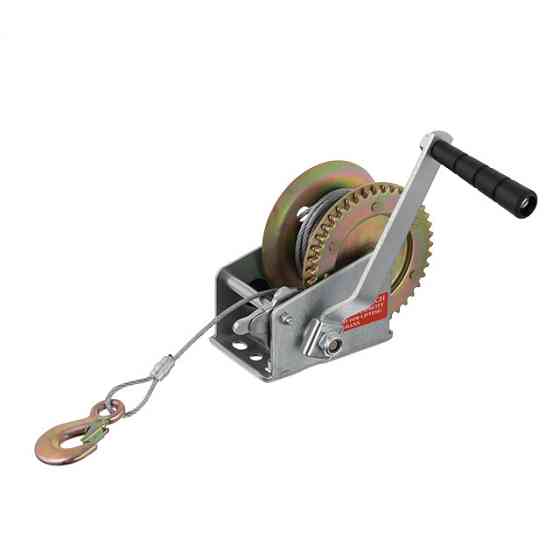 Лебідка важільна INTERTOOL GT1454, 450 кг, сталевий трос - перевірена якість Львів