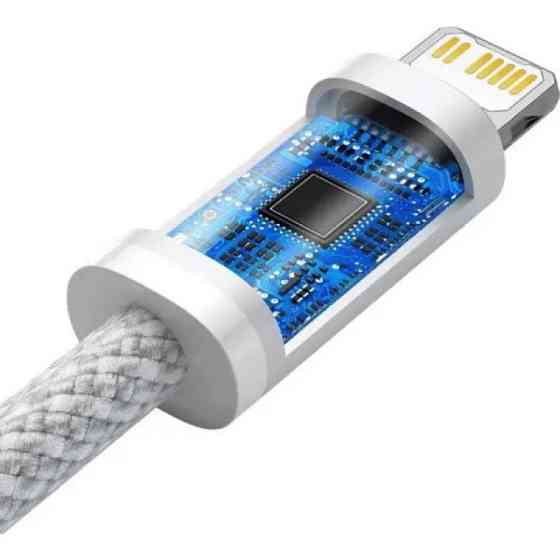 Кабель Type-C - Lightning Baseus Dynamic Series для швидкого заряджання та передачі даних 20W 2m колір білий CALD000102 Одеса