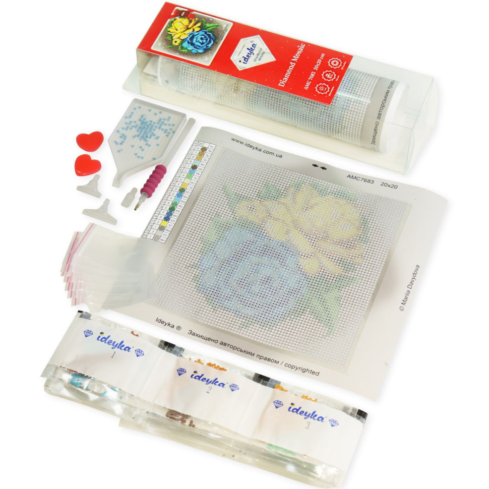 Алмазна мозаїка без підрамника "Українська гусочка" AMC7672 40х50 см Вінниця - фото 2