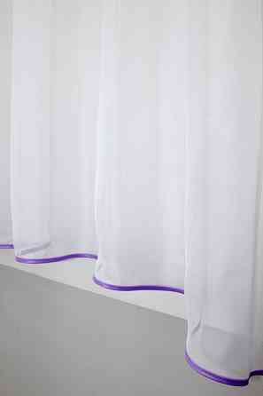 Кухонная гардина VR-Textil № 036к арка белый с сиреневым 270х170 см (52-0061) Киев