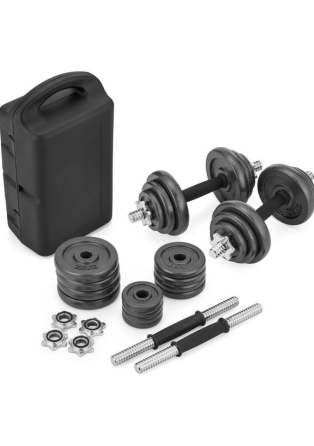 Набір гантелі в кейсі Gymtek чавунні 2х10кг Киев