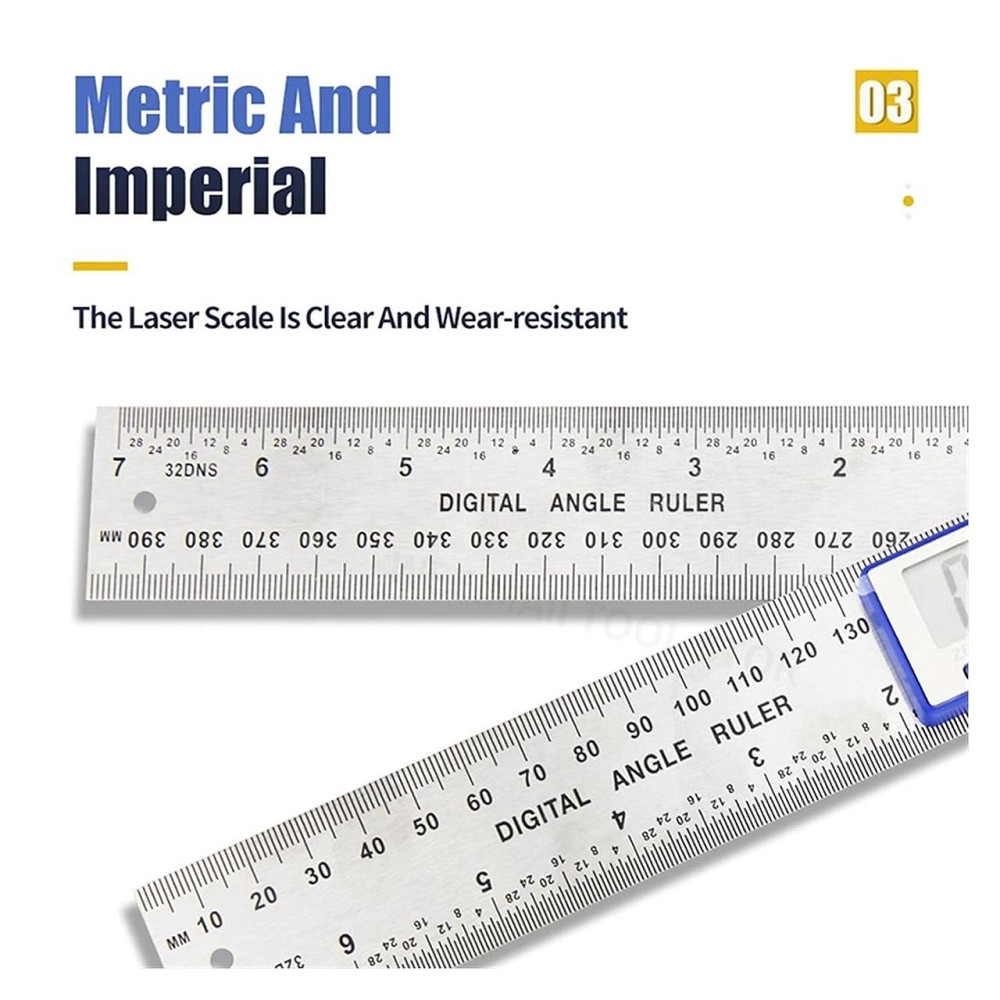 Цифровой угломер с линейкой 200 мм Киев - изображение 5