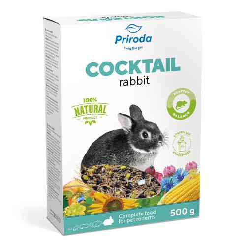 Корм Природа Коктейль Кролик для декоративных кроликов 500 г Киев