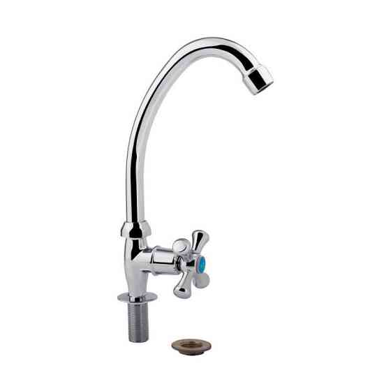 Кран на одну воду для кухні Lidz (CRM) 75 21 269F, хром Київ