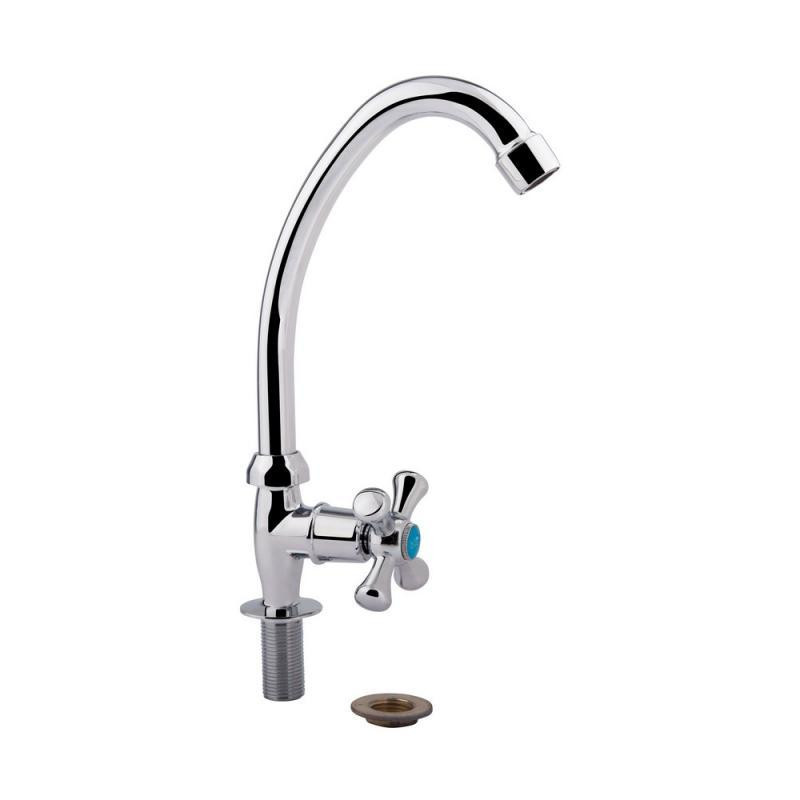 Кран на одну воду для кухні Lidz (CRM) 75 21 269F, хром Київ - фото 3