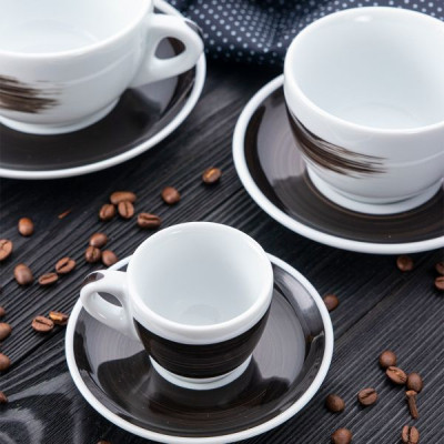 Чашка Ancap серія Verona "Millecolori" 180 мл Black (38445) Вінниця - фото 4