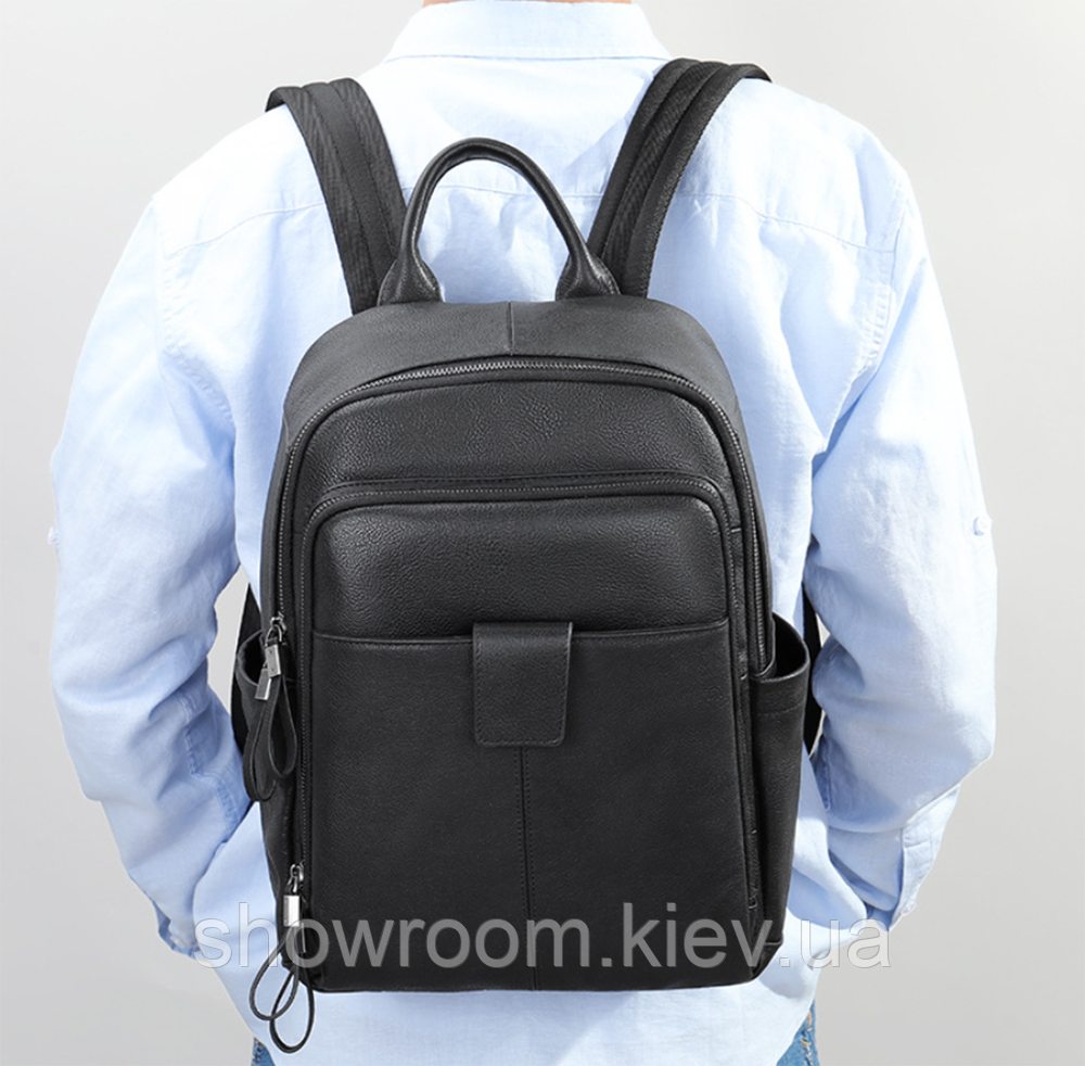 Чоловічий шкіряний рюкзак Leather Collection (9251) Київ - фото 2