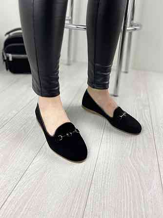 LEADER STYLE Туфлі жіночі LEADER STYLE 2967 чорні (весна-осінь, замша натуральна) (3382) Коломия