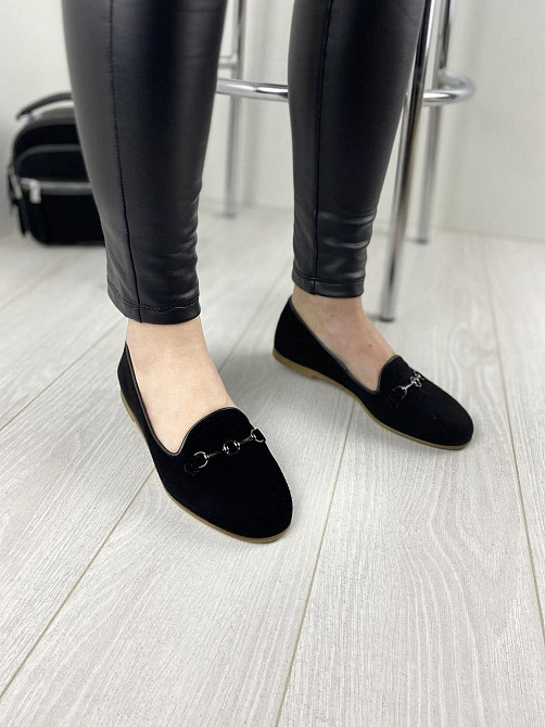 LEADER STYLE Туфлі жіночі LEADER STYLE 2967 чорні (весна-осінь, замша натуральна) (3382) Коломия - фото 3