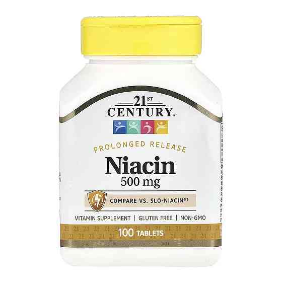Ніацин 21st Century Niacin 500 mg 100 таб Київ