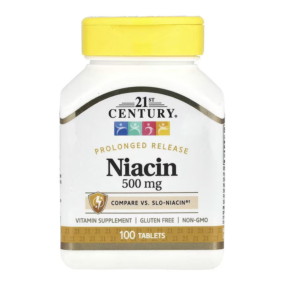 Ніацин 21st Century Niacin 500 mg 100 таб Київ - фото 1