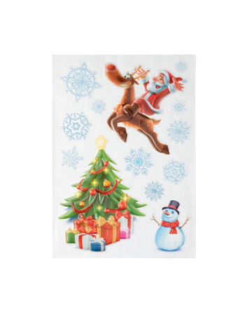 3D Новогодняя наклейка Livarno Home 29 на 41 см разноцветный Киев