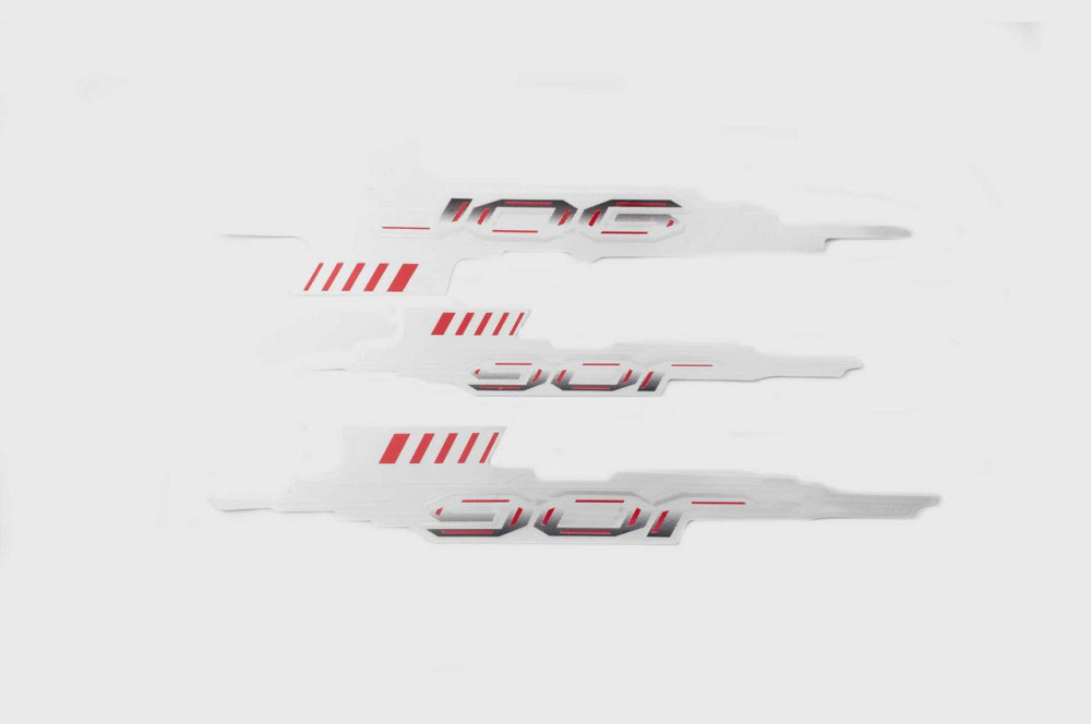 Наклейки (набор) скутер Ямаха Йог (36х6см, 3шт) (#4450) Мукачево - изображение 1