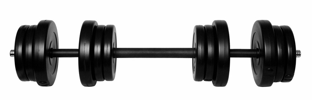 Комплект гантелей + з'єднювач 42 кг (2 по 21 кг) штанга, гантелі Київ - фото 3