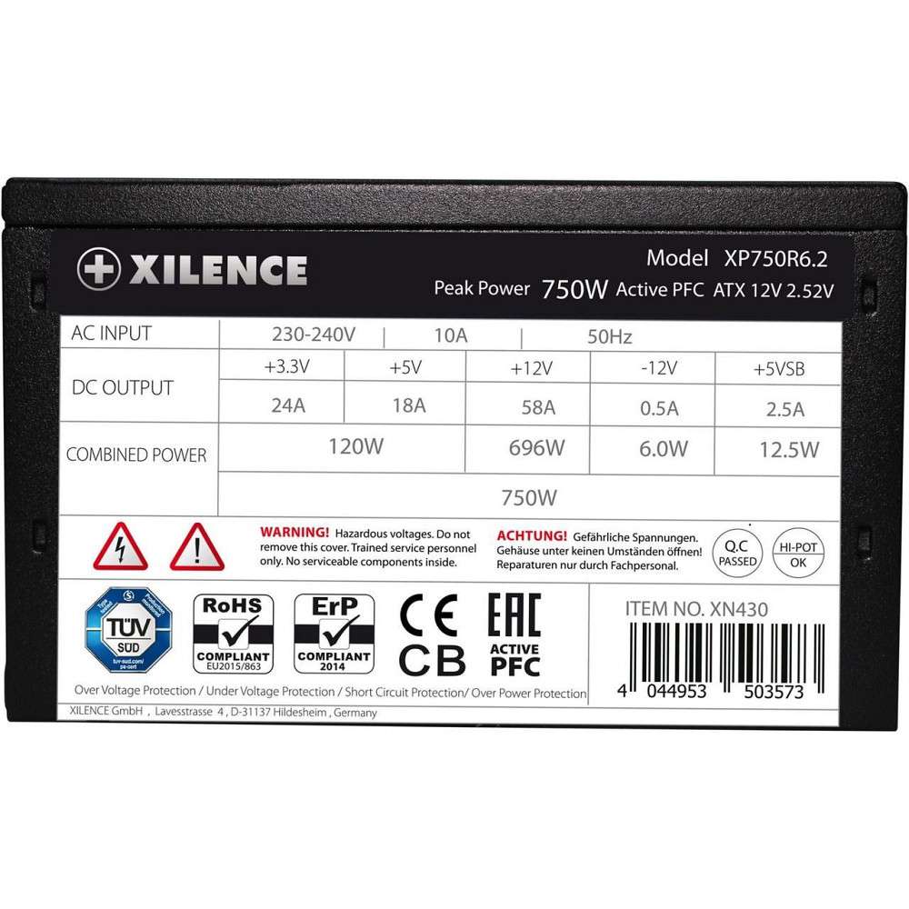 Блок живлення Xilence Performance C+ (XP750R6.2) 750W ( Чорний ) Харків - фото 2