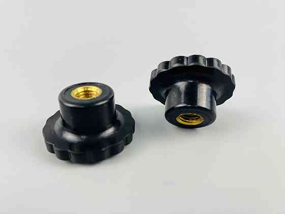 Наконечник важеля універсальний М10, D40 (шар чорний), латунна втулка різь внутрішня М10 Мукачево