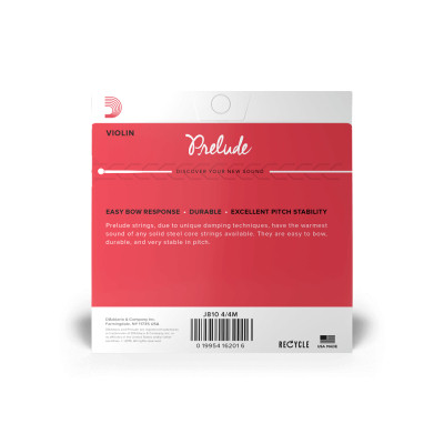 Струны для скрипки D'Addario Prelude Violin String Set 4/4 Scale Medium Tension (J810 4/4M) Винница - изображение 3