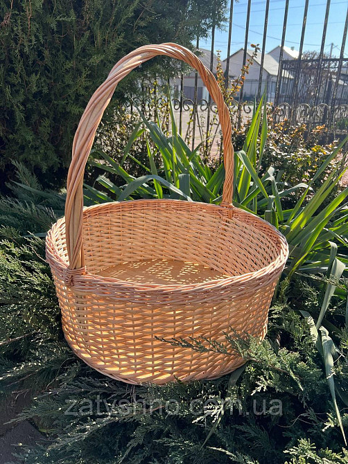 Кошик плетений для квітів великий Київ - фото 9