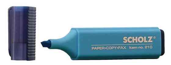 Маркер текстовий "Scholz" 210-05SCH блакитний 1-5 мм, шт Київ
