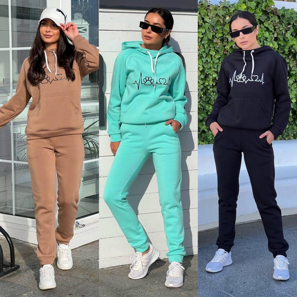 Жеский стильный спортивный костюм тринитка на флисе. 42-52р Киев - изображение 2