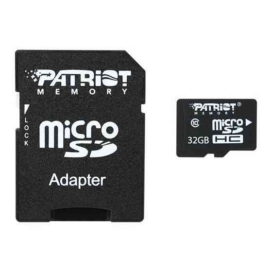 Карта пам'яті microSDHC (UHS-1) Patriot LX Series 32Gb class 10 (adapter SD) Київ