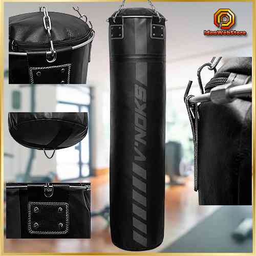 Боксерский мешок V`Noks Fortes Black 1.6 м, 55-60 кг Натуральная кожа гелевая прослойка  комплект креплений Киев