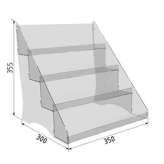 Товарная горка EKOSTAR на 4 полки 350х300х355 Киев