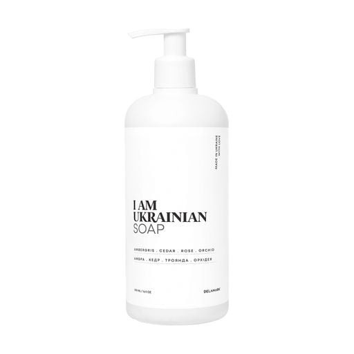 Жидкое мыло с ароматом амбры, кедра, розы, орхидеи I AM UKRAINIAN DeLaMark 500 мл Киев - изображение 1