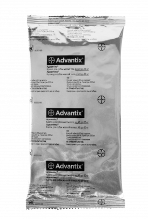 Адвантикс капли для собак весом от 40 до 60 кг (4 пипетки по 6.0 мл) Elanco Винница