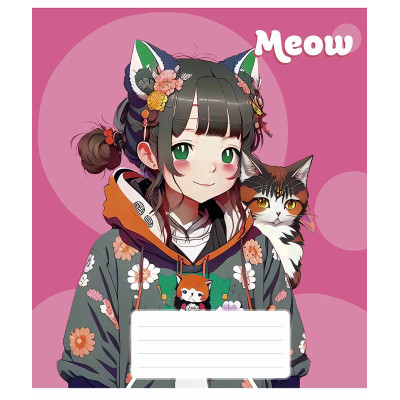 Тетрадь Школярик Kawaii 48 листов клетка (048-3302K) Винница - изображение 4