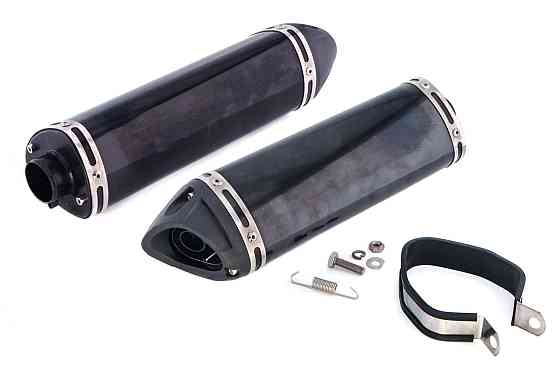 Глушник (тюнінг) 360*100mm (неіржавка сталь, чорний, синій, прямоток) 118 Мукачево